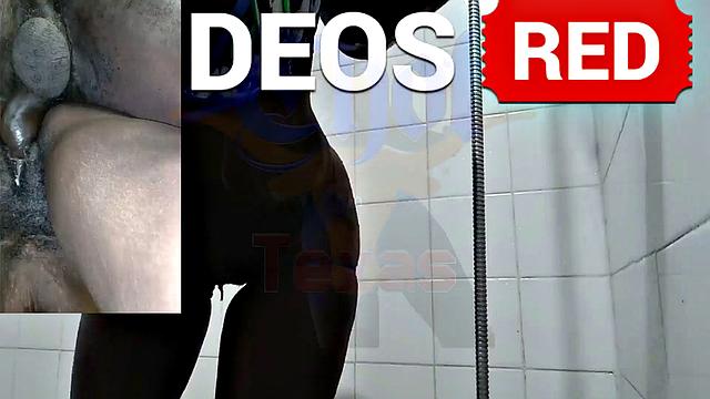 A American MILF get down and dirty in the shower with her black friend