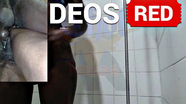 A American MILF get down and dirty in the shower with her black friend