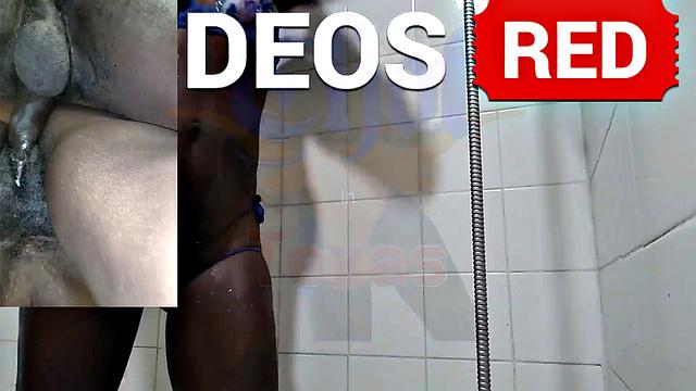 A American MILF get down and dirty in the shower with her black friend