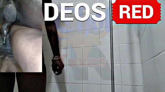 A American MILF get down and dirty in the shower with her black friend