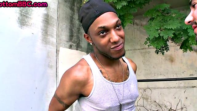 Black thug picked up and pounded in public for cash