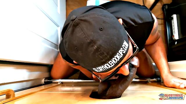 Hung Chocolate At Gloryhole