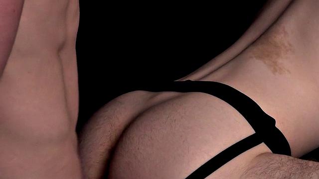 Real jockstrap 21yo bottom bareback fucked by BF