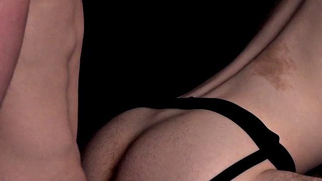 Real jockstrap 21yo bottom bareback fucked by BF