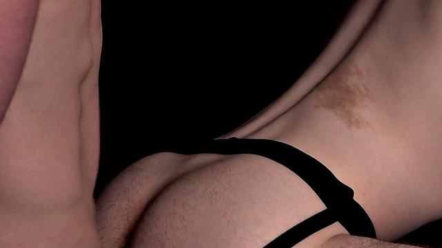 Real jockstrap 21yo bottom bareback fucked by BF