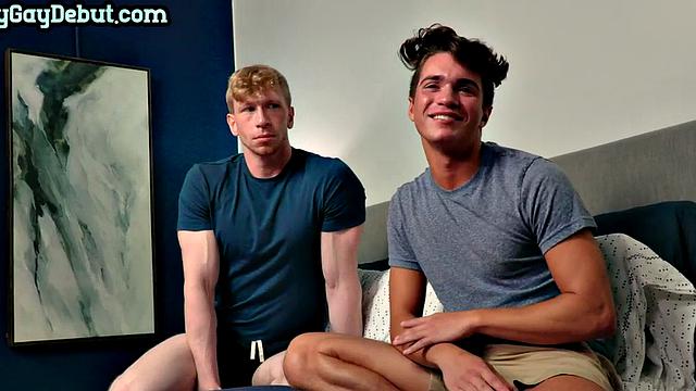 Pale skinned debut stud fucked bareback after casting