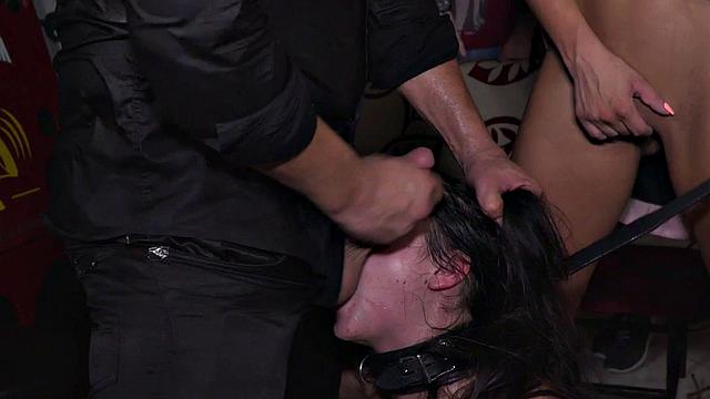 Public scandal sluts fucked in group by big dicks