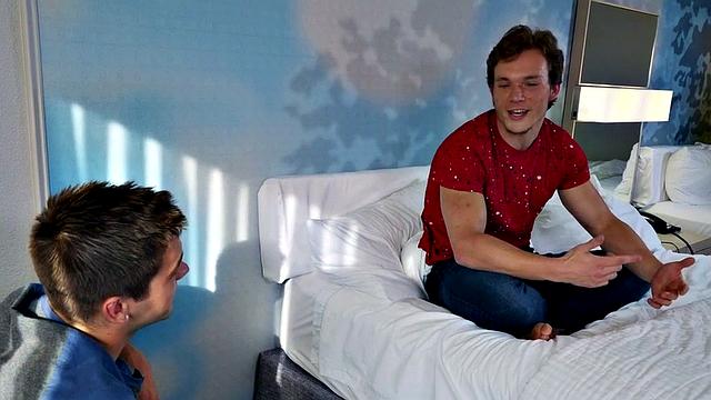 Amateur twinks enjoy bareback anal and deepthroat