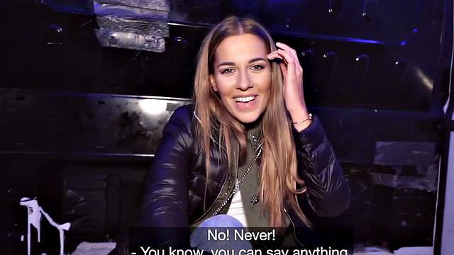 Petite blindfolded sinner doggystyled by priest