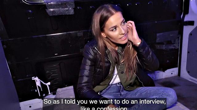 Petite blindfolded sinner doggystyled by priest