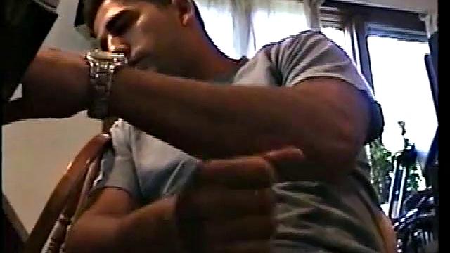 Straight Zack Stroking Cock