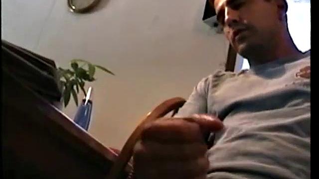 Straight Zack Stroking Cock