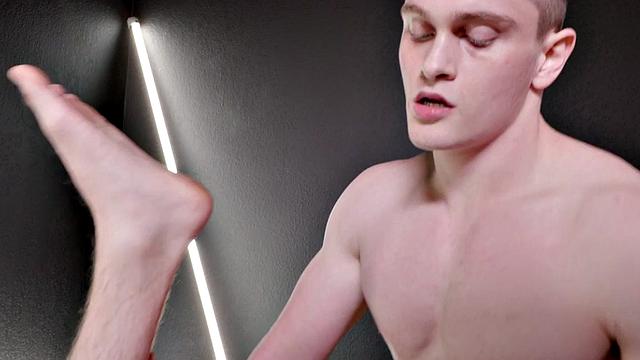 Tattoo jock sucks then raw drilled by muscled top