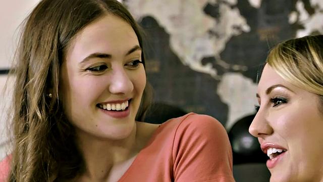 Tattooed brunette gets a rough doggystyle with her trimmed pussy at the table