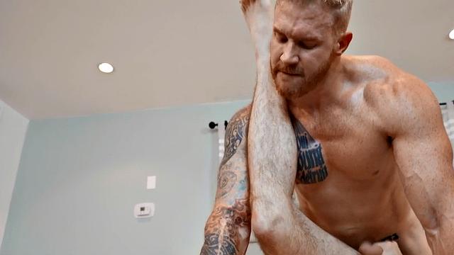 Massive barebacking jock fucks stud with facial fetish