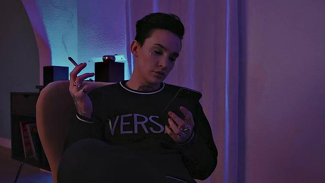 Busty tattooed lez with big ass licks pussy at home