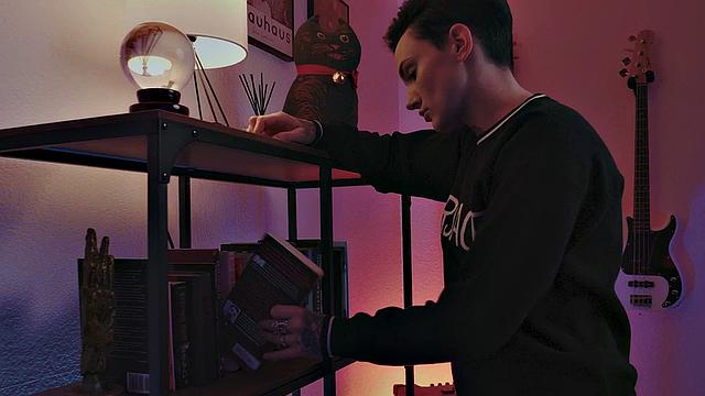 Busty tattooed lez with big ass licks pussy at home