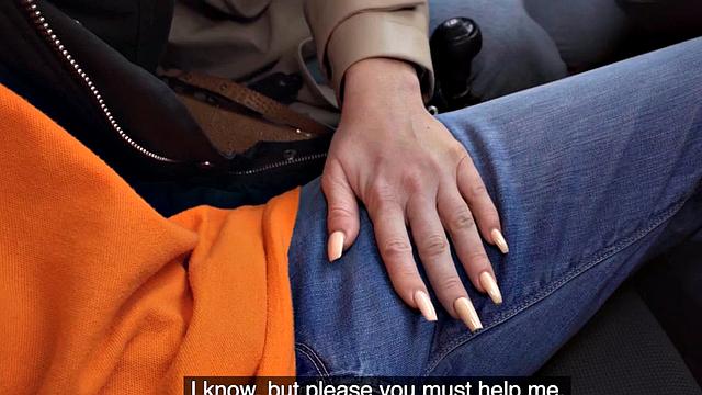 Real driving student pounded by instructor in car