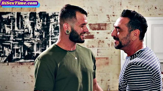 2 jocks fucking nasty slut in 3way