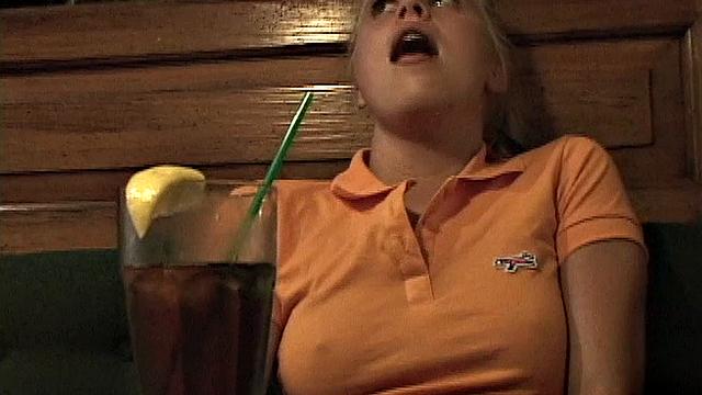 Little Summer Orders Food and Gets Horny Fingering in Restaurant