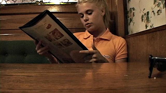 Little Summer Orders Food and Gets Horny Fingering in Restaurant