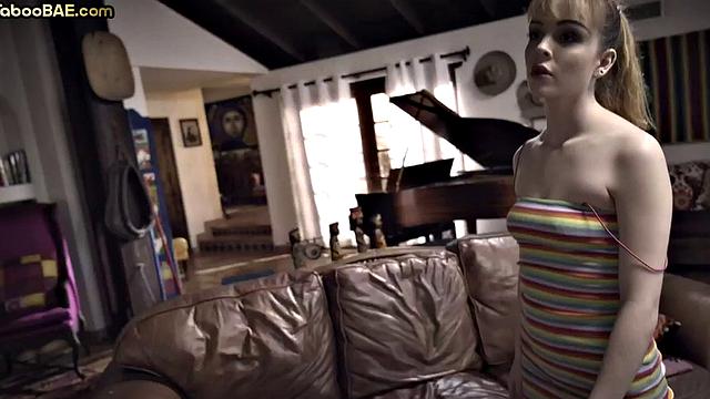 21yo cutie throating and riding a cock