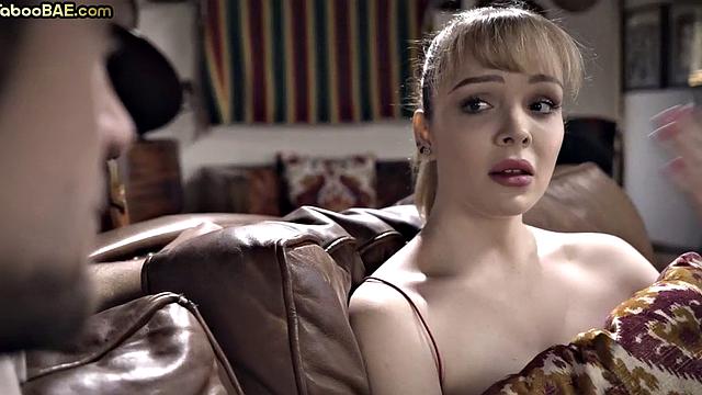 21yo cutie throating and riding a cock