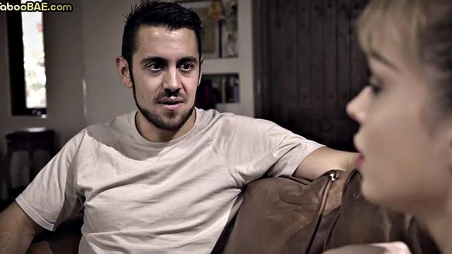 21yo cutie throating and riding a cock