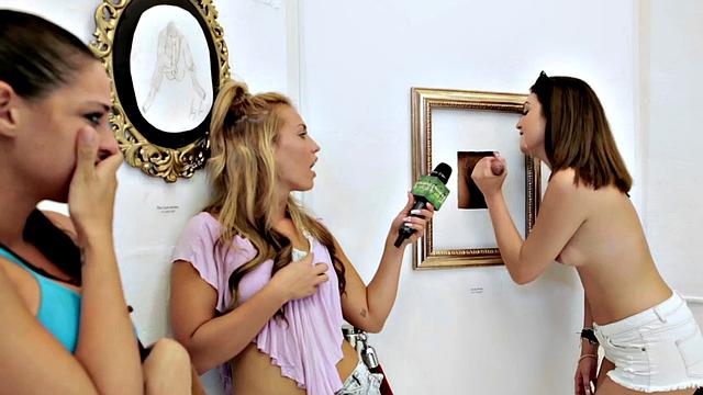 Tattooed babe gives a hot beach blowjob in reverse cowgirl pose