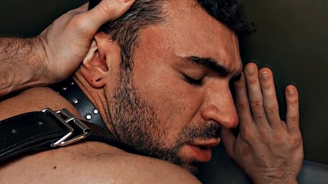 Lucky guy fucks perverted stud in ass in missionary