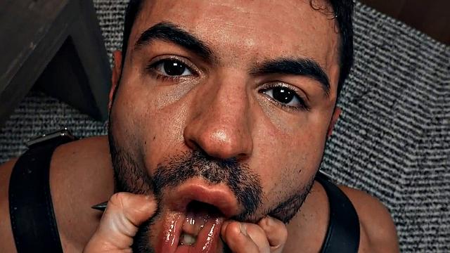 Lucky guy fucks perverted stud in ass in missionary