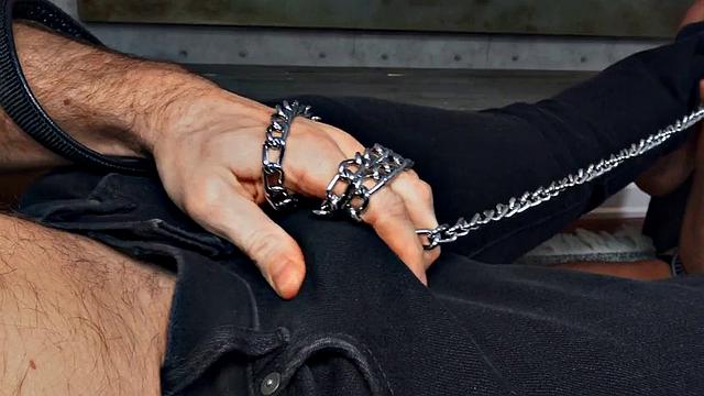 Lucky guy fucks perverted stud in ass in missionary