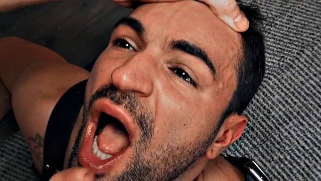 Lucky guy fucks perverted stud in ass in missionary