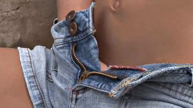 Sweet BrookeSkye showing tits in public