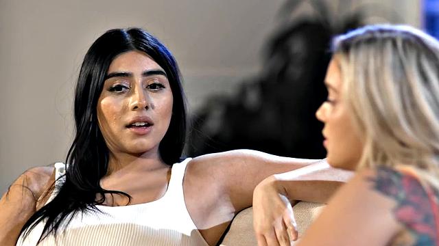 GIRLSWAY - Straight But Lonely PAWG Kali Roses Begs Lesbian Violet Myers To Fuck