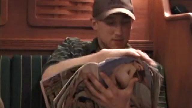 While these two are out on a friend's boat, Chad finds a stash of magazines, and they each start jacking off. It's not long before Nick has his cock in Chad's mouth.