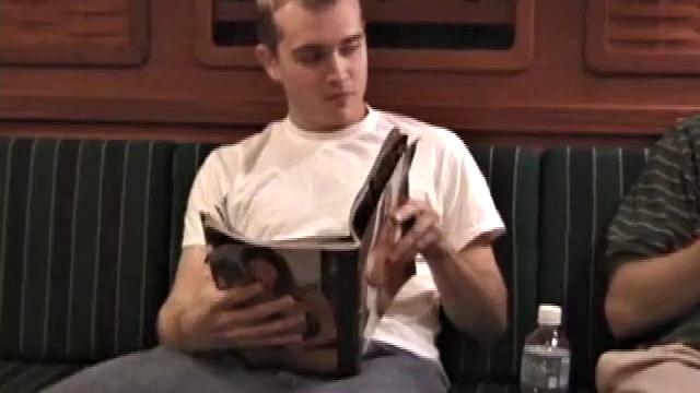 While these two are out on a friend's boat, Chad finds a stash of magazines, and they each start jacking off. It's not long before Nick has his cock in Chad's mouth.
