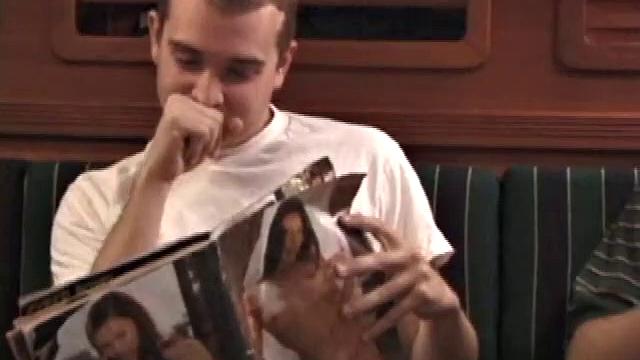While these two are out on a friend's boat, Chad finds a stash of magazines, and they each start jacking off. It's not long before Nick has his cock in Chad's mouth.
