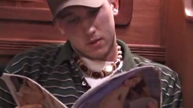 While these two are out on a friend's boat, Chad finds a stash of magazines, and they each start jacking off. It's not long before Nick has his cock in Chad's mouth.