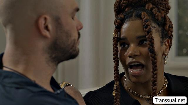 Nailing my new TS Ebony neighbor in the ass