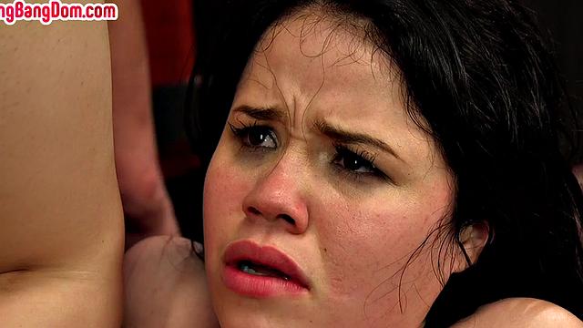 Submissive Asian babe in anal BDSM lesson