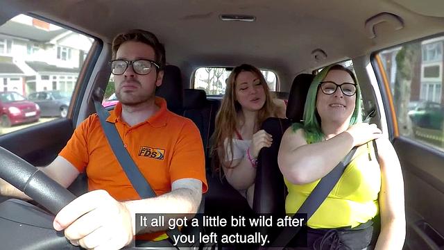 British bbw publicly fucked in car before cumshot.