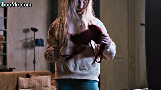 Taboo stepdaughter scissoring busty mature stepmom