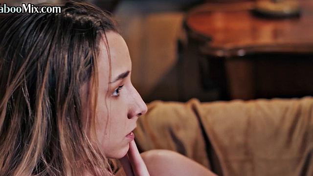 Taboo stepdaughter scissoring busty mature stepmom