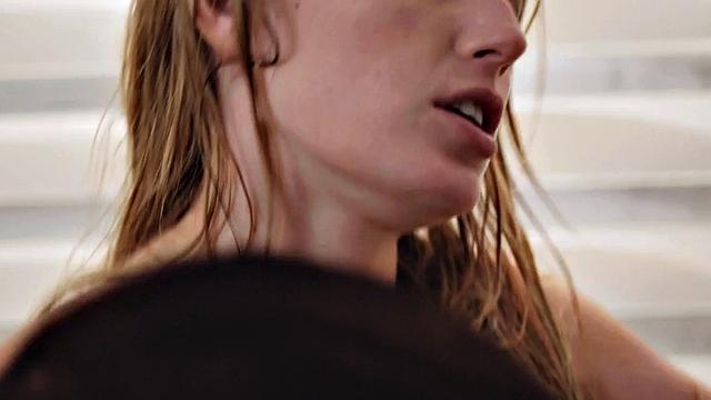 Bathing lesbians scissoring in bathtub after pussylicking