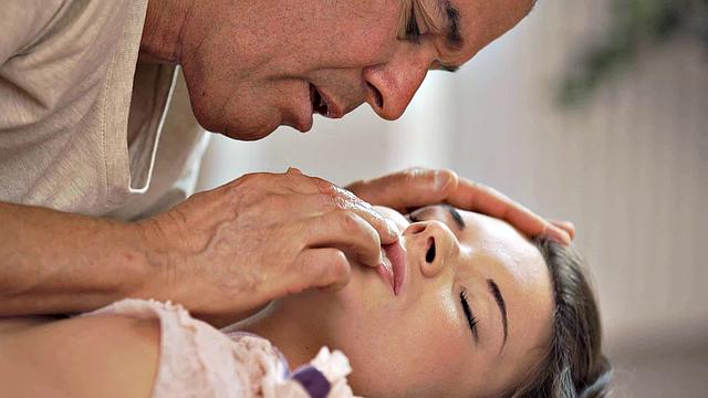 OLD4K. Slim Anita Bellini from Hungary has fast sex with old man