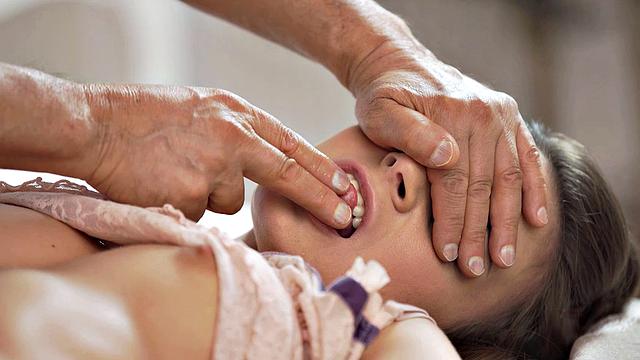 OLD4K. Slim Anita Bellini from Hungary has fast sex with old man