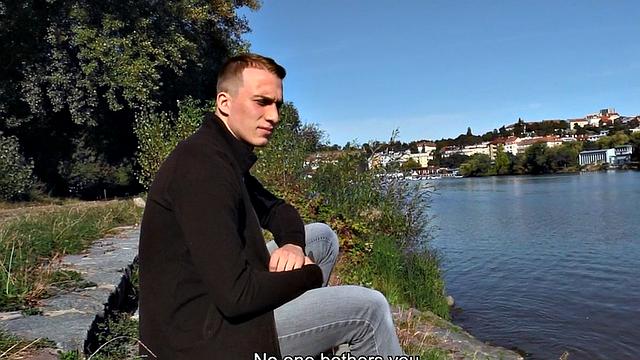 Real tourist assfucked by river in gaping asshole