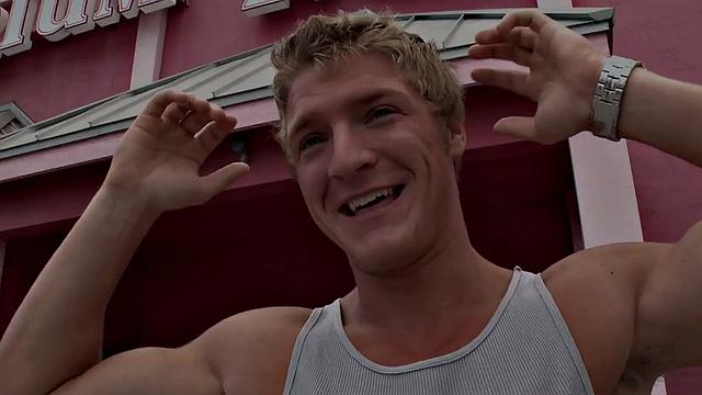 Real straight jock gloryhole gets bj before cumming in mouth