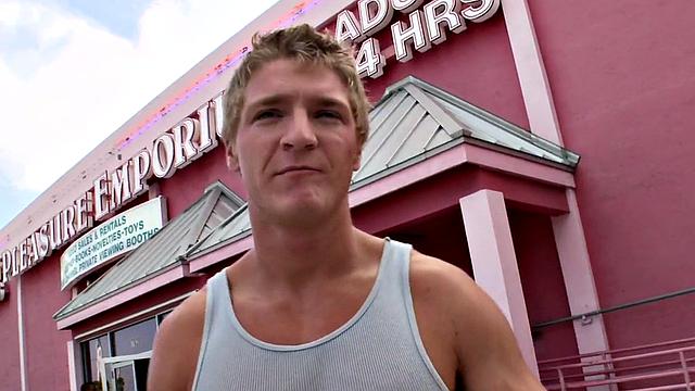 Real straight jock gloryhole gets bj before cumming in mouth